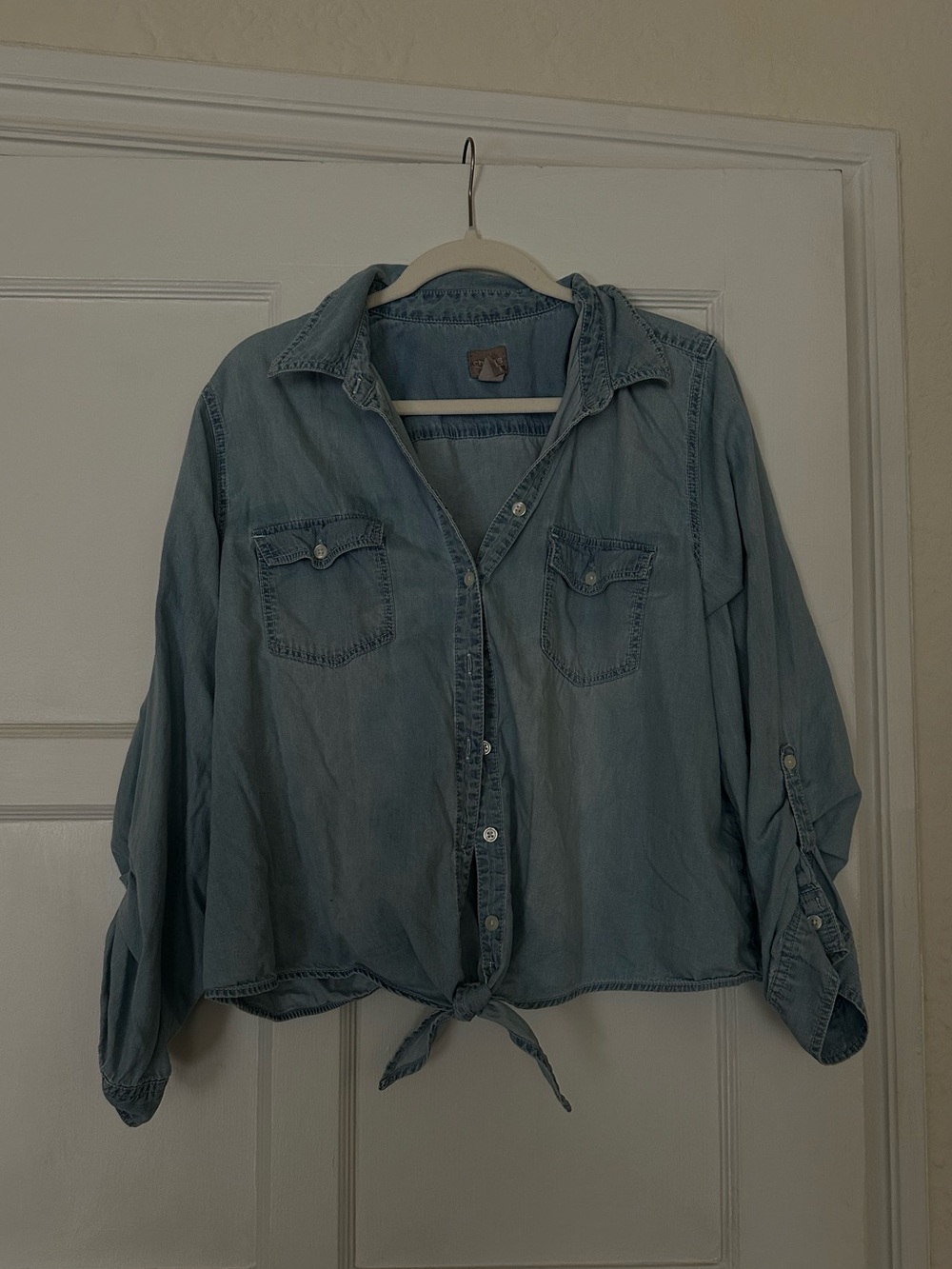 Chico's Light Blue Denim Shirt